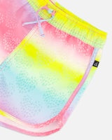 Boardshort Printed Gradient Rainbow | Deux par Deux | Jenni Kidz