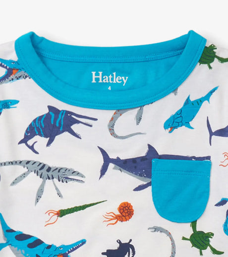 Boys Prehistoric Marine Bamboo Pajama Set | Hatley | Hatley | Jenni Kidz