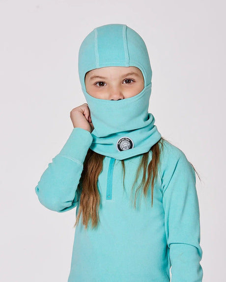 Brushed Jersey Balaclava Turquoise Blue | Deux par Deux | Jenni Kidz