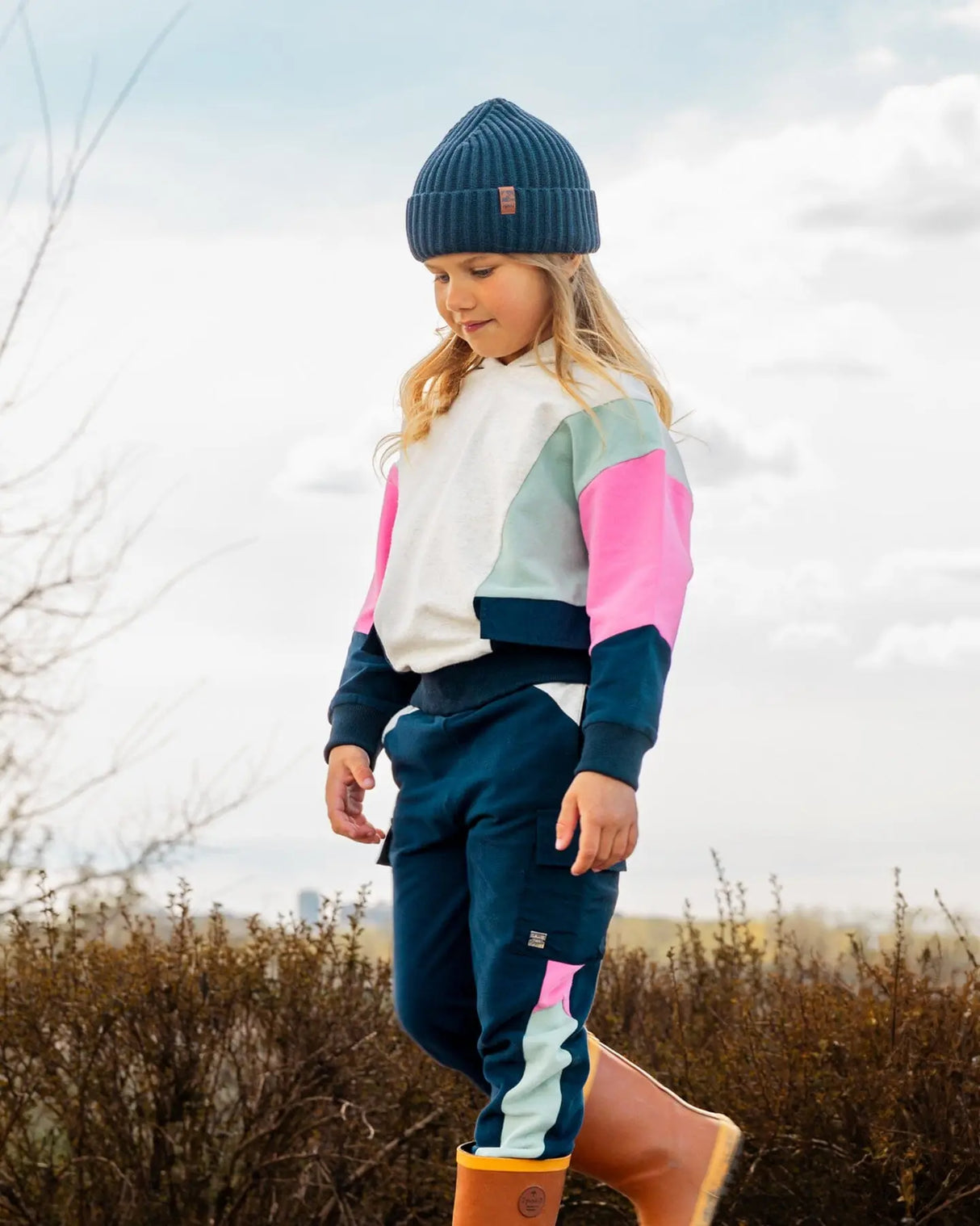 Cargo Jogging Pant Navy | Deux par Deux | Jenni Kidz