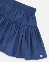 Chambray Skort Navy Blue | Deux par Deux | Jenni Kidz