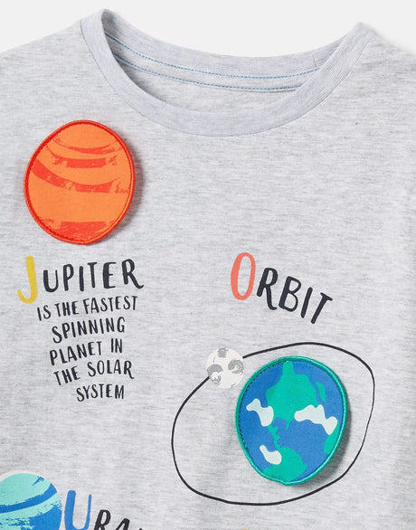 Chomp Long Sleeve Applique T-Shirt | Joules | Joules | Jenni Kidz