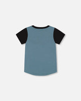 Colorblock T-Shirt Black | Deux par Deux | Jenni Kidz