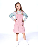 Corduroy Overall Dress Dusty Pink | Deux par Deux | Jenni Kidz