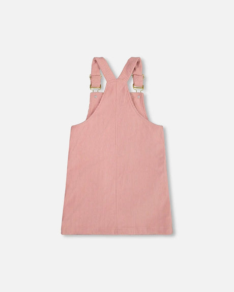 Corduroy Overall Dress Dusty Pink | Deux par Deux | Jenni Kidz