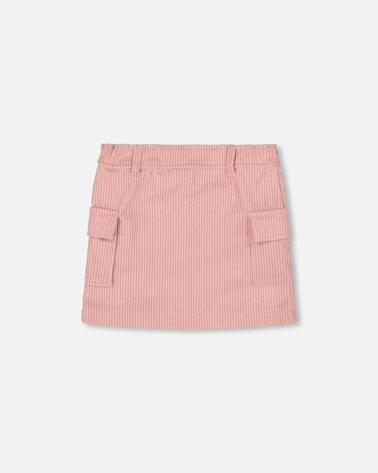 Corduroy Skirt With Cargo Pockets Dusty Pink | Deux par Deux | Jenni Kidz