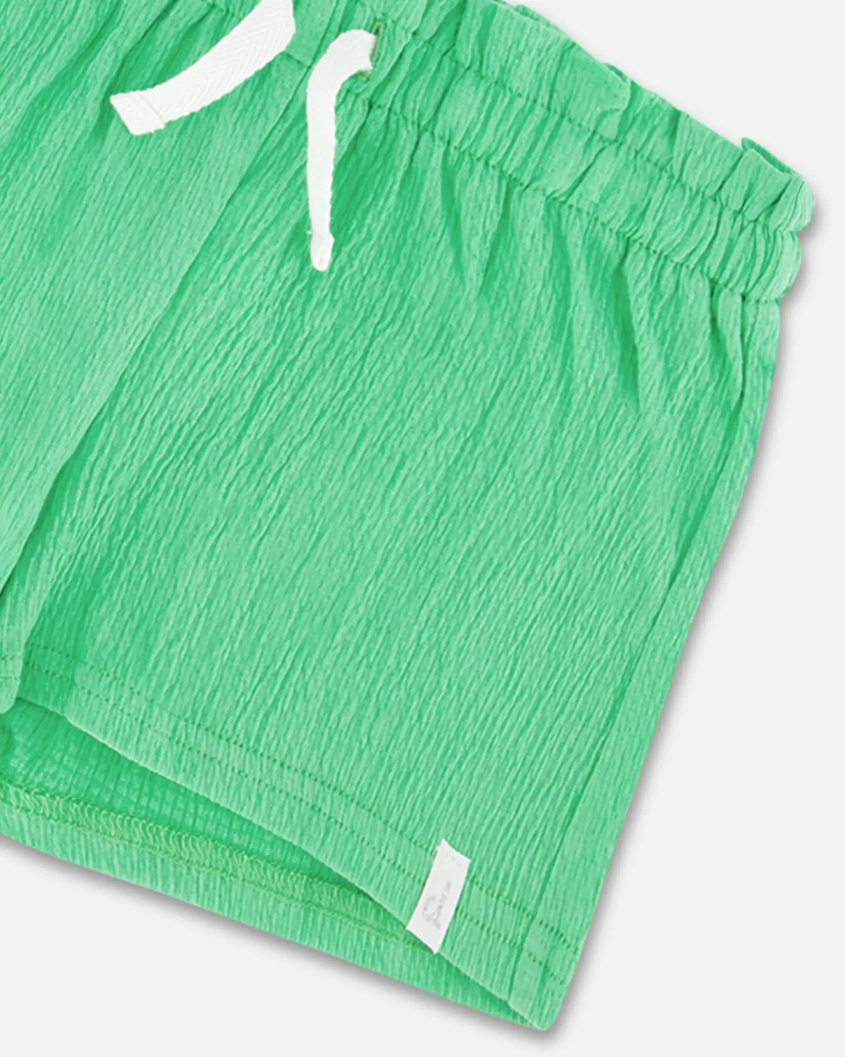 Crinkle Jersey Short Spring Green | Deux par Deux | Jenni Kidz