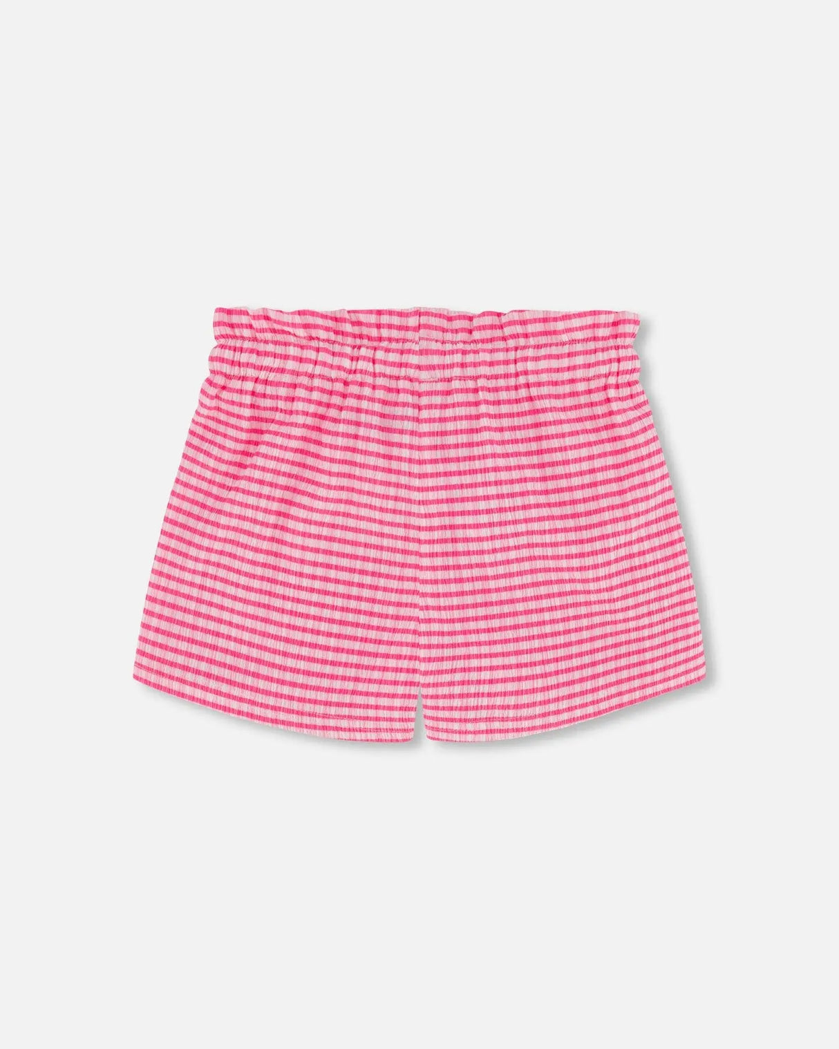 Crinkle Jersey Short Vichy Pink | Deux par Deux | Jenni Kidz