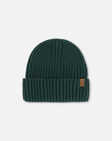 Cuffed Knit Hat Forest Green | Deux par Deux | Jenni Kidz