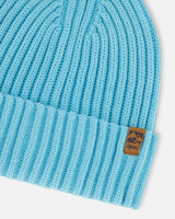 Cuffed Knit Hat Light Blue | Deux par Deux | Jenni Kidz