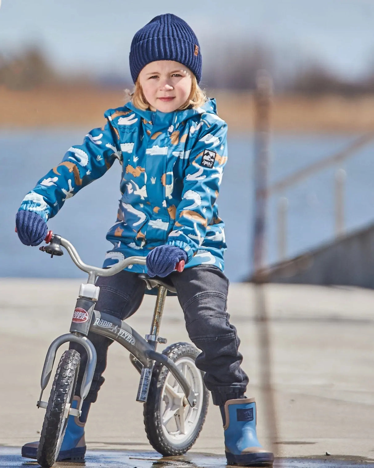 Cuffed Knit Hat Navy Blue | Deux par Deux | Jenni Kidz