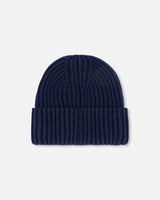 Cuffed Knit Hat Navy Blue | Deux par Deux | Jenni Kidz