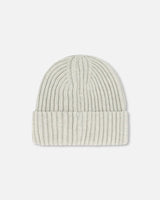 Cuffed Knit Hat Off-White | Deux par Deux | Jenni Kidz