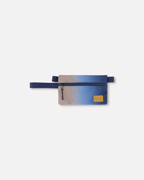 Double Pencil Case Blue And Beige Gradient | Deux par Deux | Jenni Kidz