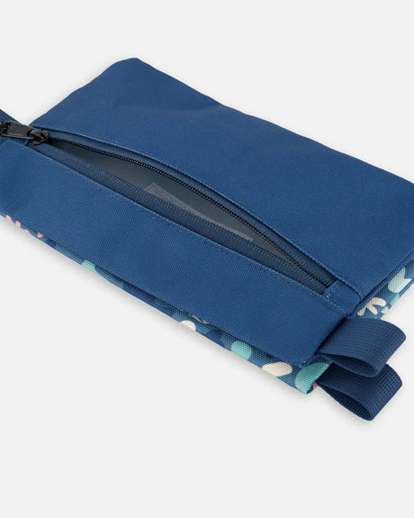 Double Pencil Case Green Cat Print | Deux par Deux | Jenni Kidz