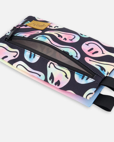 Double Pencil Case Smiley Face Girl | Deux par Deux | Jenni Kidz