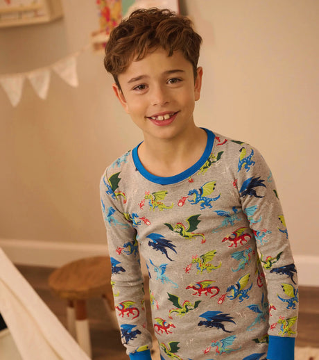 Dragon Realm Kids Organic Cotton Pajama Set | Hatley | Hatley | Jenni Kidz