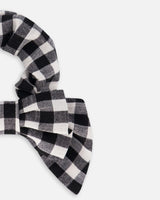 Elastic Hair Tie Little Vichy Black And White | Deux par Deux | Jenni Kidz