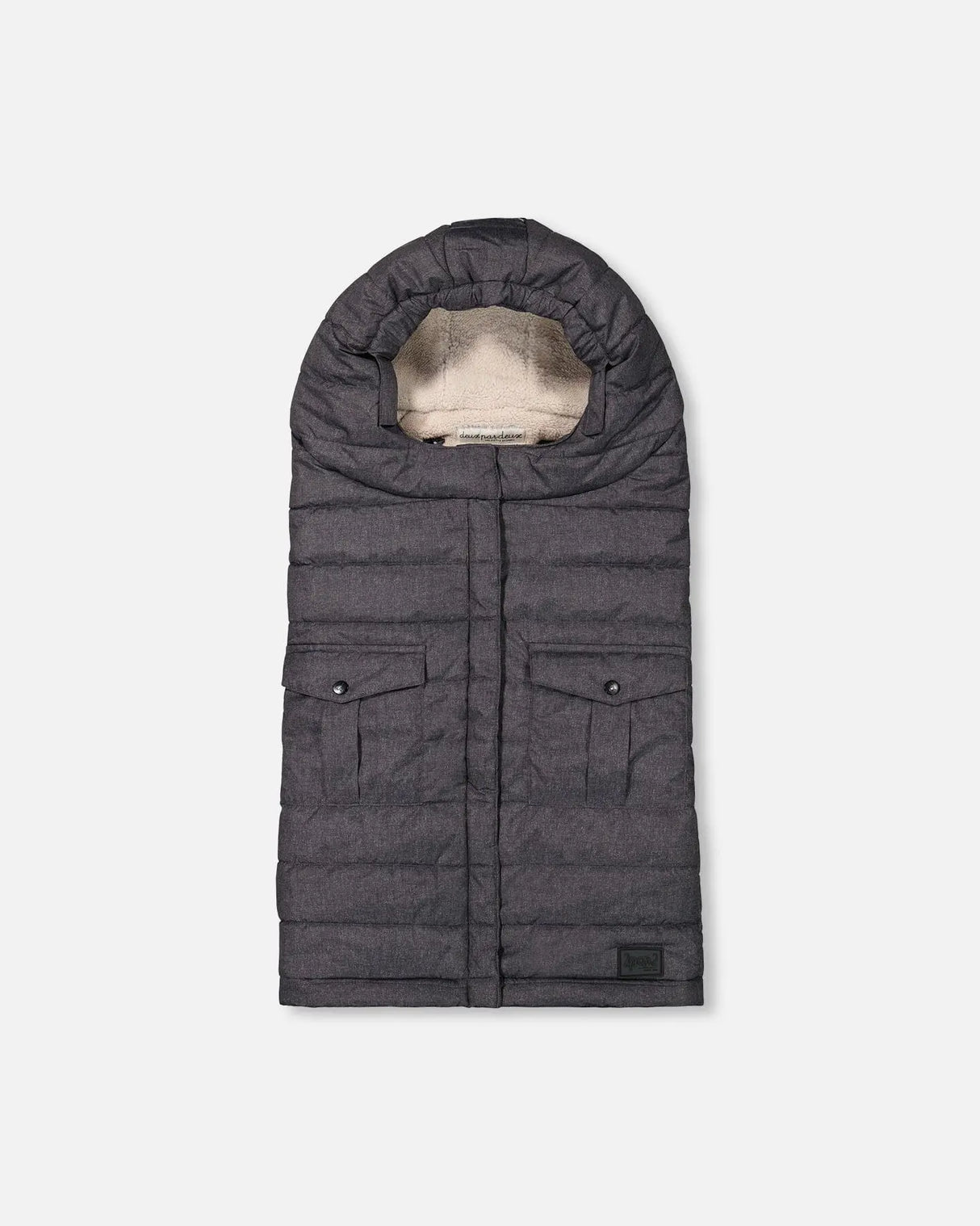 Evolutive Baby Footmuff Textured Gray | Deux par Deux | Jenni Kidz