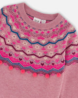 Fairisle Sweater Lavender | Deux par Deux | Jenni Kidz