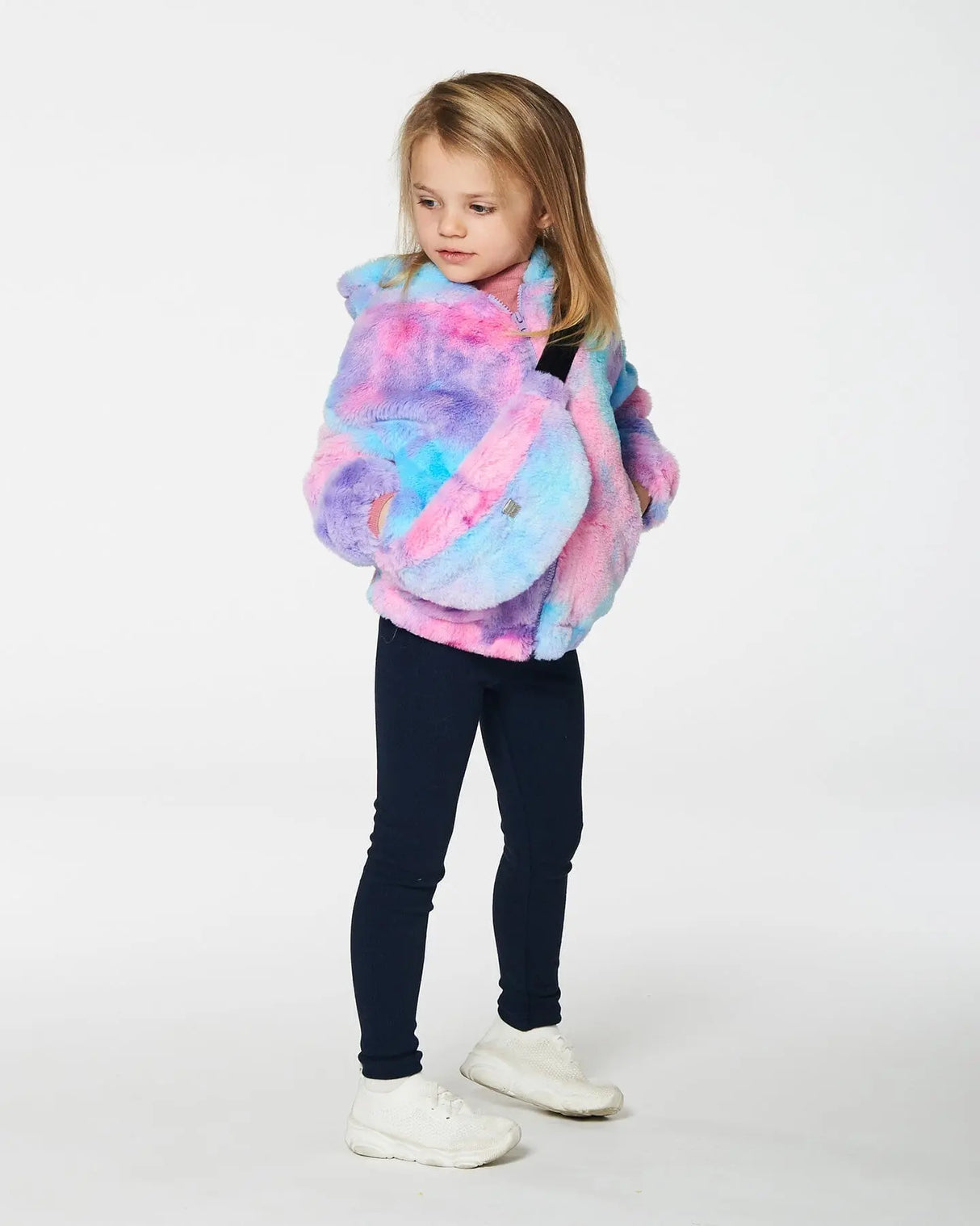 Faux Fur Fanny Bag Multicolor | Deux par Deux | Jenni Kidz