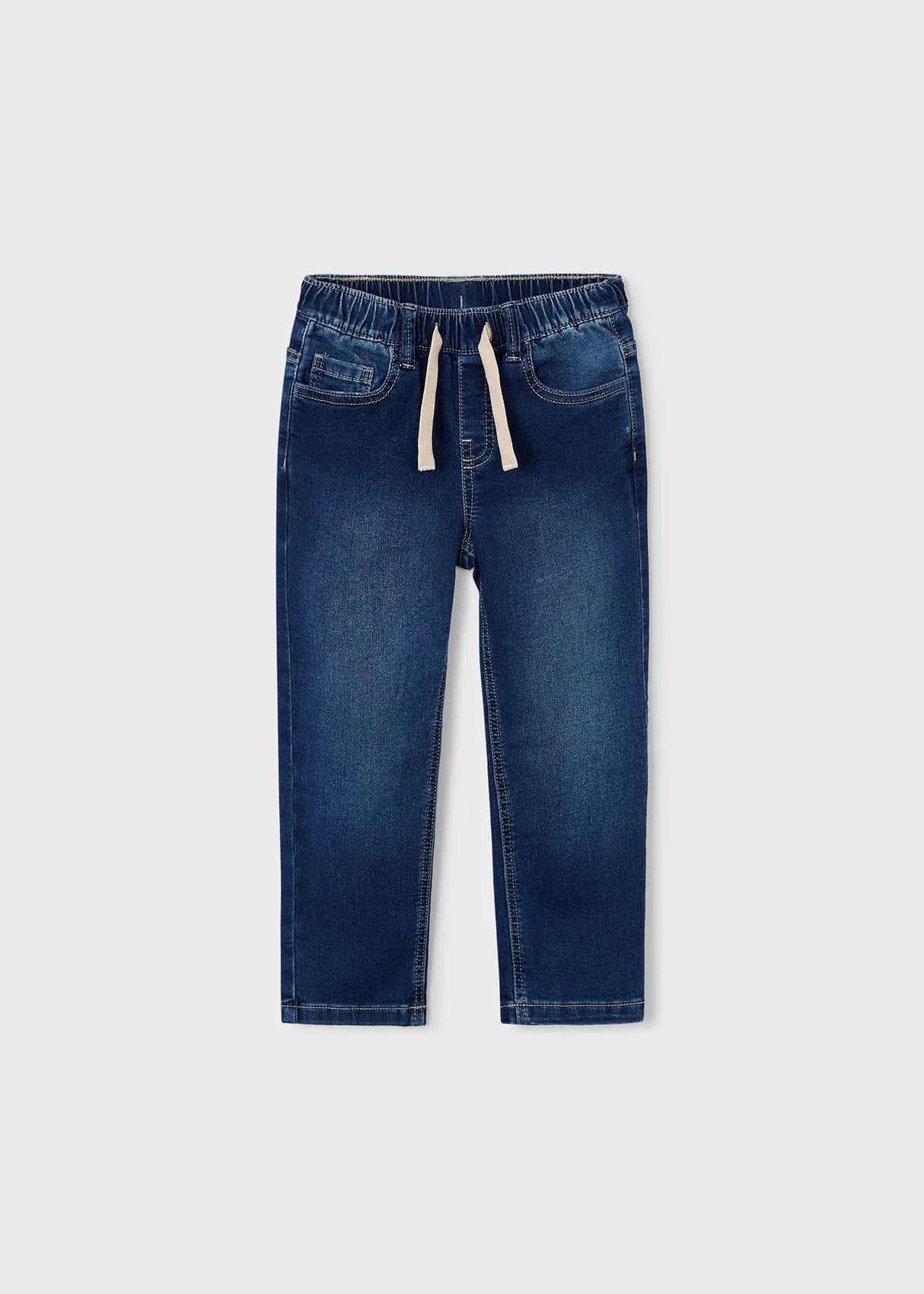 Flat lay front view of Mayoral boy jogger jeans