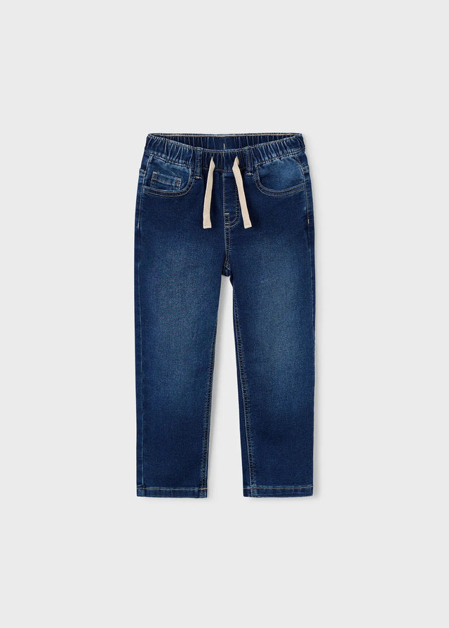 Flat lay front view of Mayoral boy jogger jeans