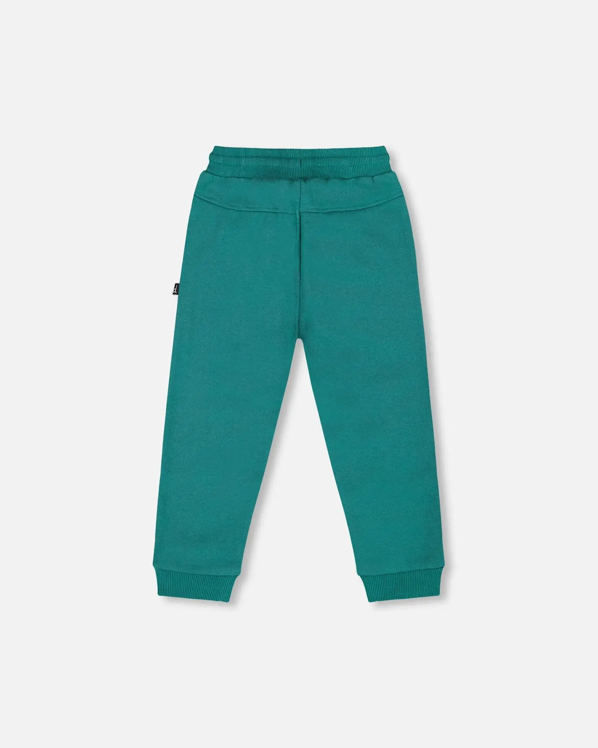 Fleece Sweatpants With Articulated Knees Forest Green | Deux par Deux | Jenni Kidz