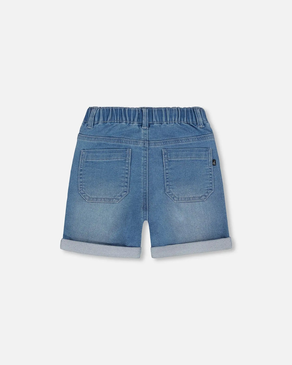 French Terry Denim Short Denim Blue | Deux par Deux | Jenni Kidz