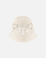 Crochet Hat Off-White Knit-1