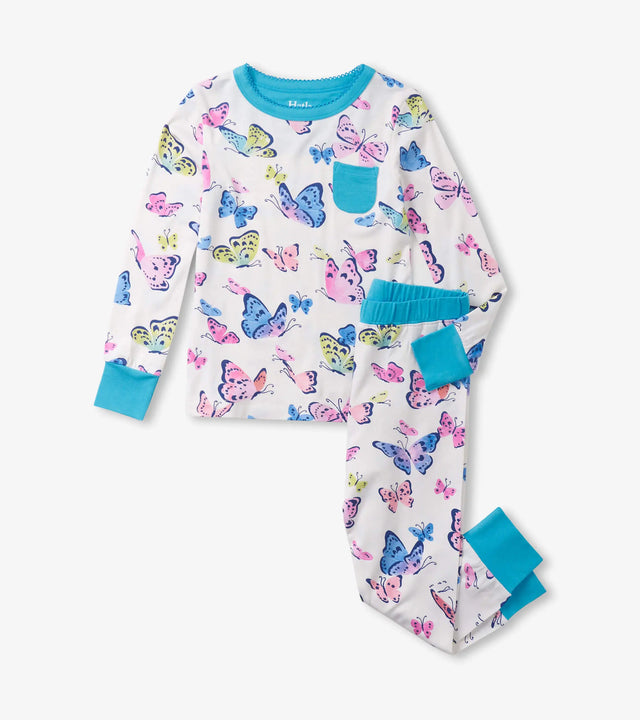 Girls Big Butterflies Bamboo Pajama Set | Hatley | Hatley | Jenni Kidz
