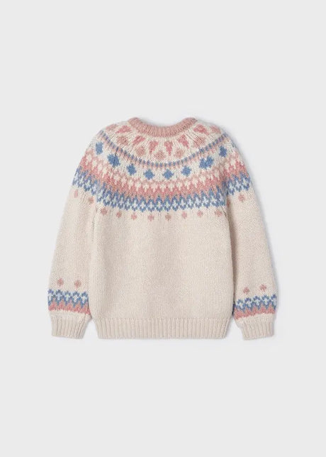 Girls Knitted Jacquard Sweater | Mayoral | Mayoral | Jenni Kidz