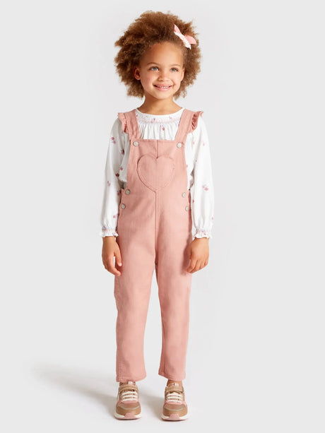 Girls Twill Overalls Nude | Mayoral | Mayoral | Jenni Kidz