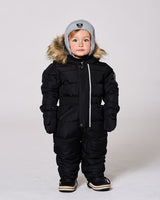 One-Piece Baby Original Puffy Snowsuit Black-1