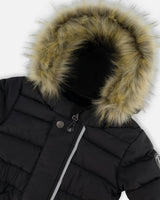 One-Piece Baby Original Puffy Snowsuit Black-4