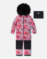 One-Piece Play Snowsuit Multicolor Leopard And Zebra-0