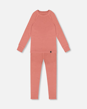 Merino Wool Base Layer Set Dusty Pink-0