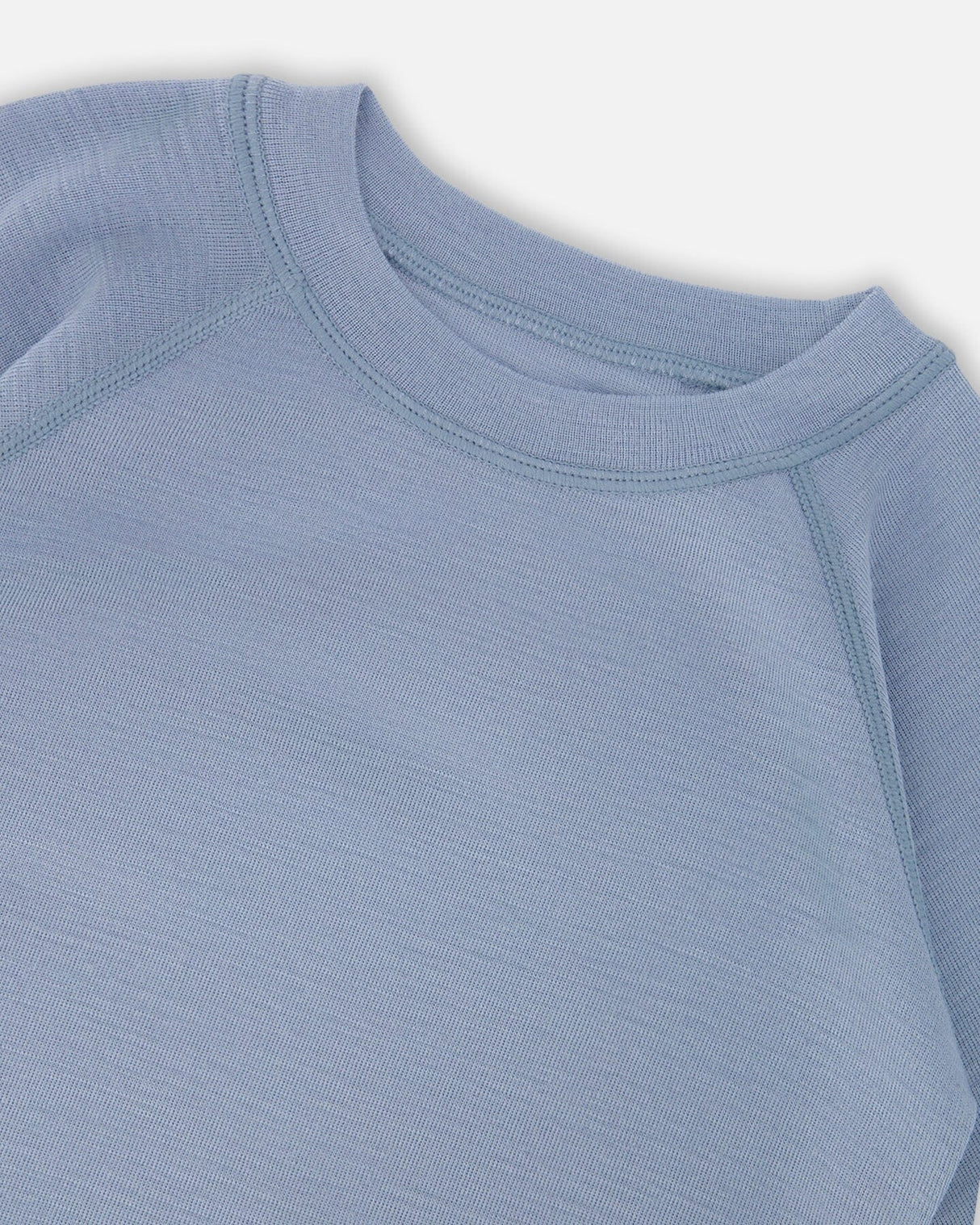 Merino Wool Base Layer Set Blue Gray-2