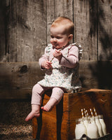 Organic Cotton Bi-Material Tunic And Leggings Set Neutral Purple-1