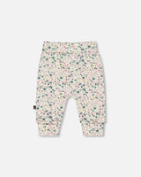 Organic Cotton Evolutive Pant Off-White Floral-2