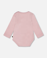 Organic Cotton Long Sleeve Romper Neutral Purple-2