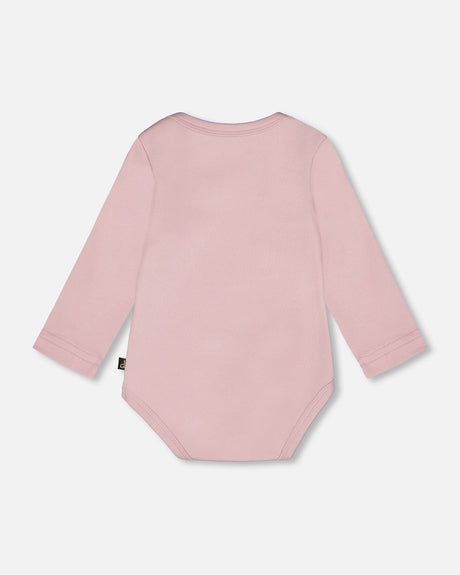 Organic Cotton Long Sleeve Romper Neutral Purple-2