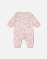 Organic Cotton One-Piece And Baby Romper Pink Mini Floral-1