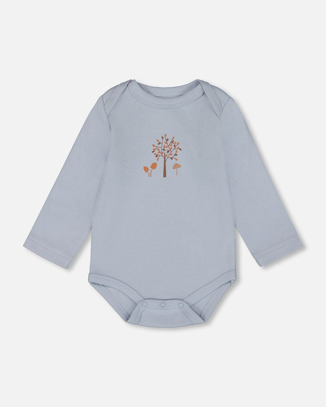 Organic Cotton Onesie Light Blue-0