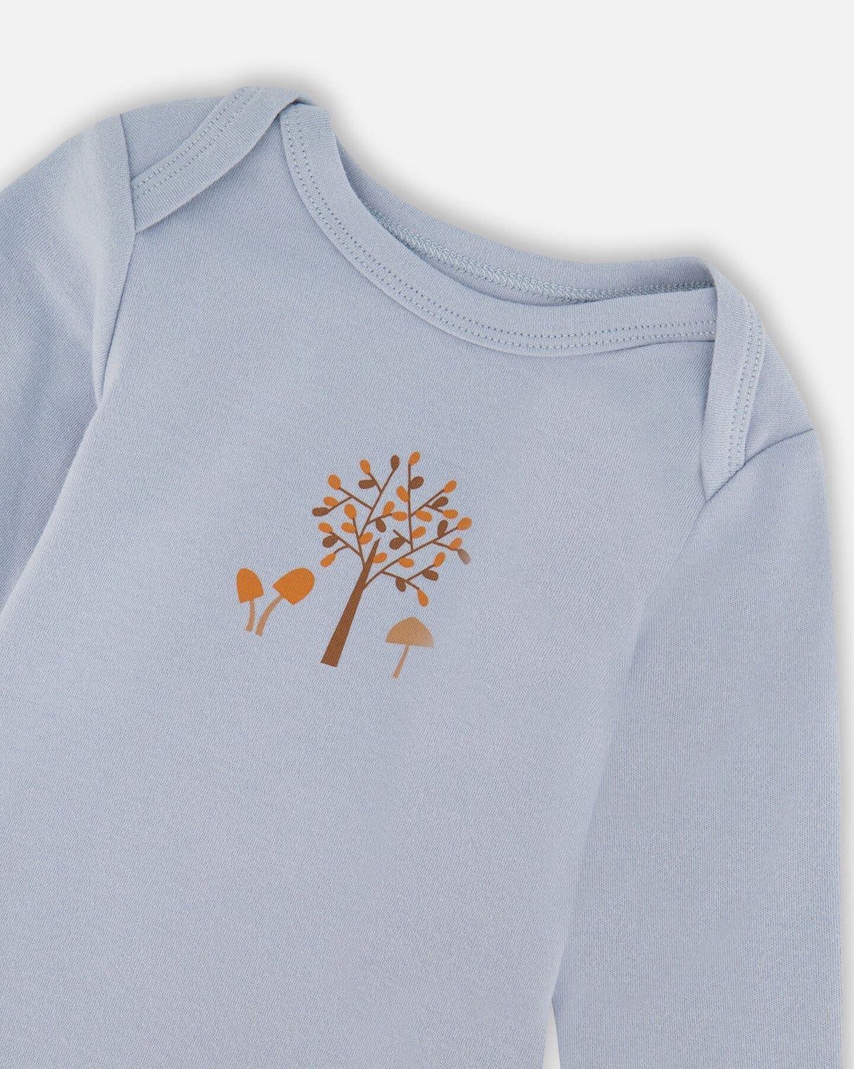 Organic Cotton Onesie Light Blue-3