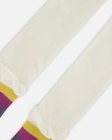 Striped Footed Knit Tights Off-White-3