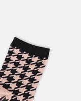 3-Pack Knit Socks Black And Pink-4