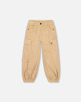 Parachute Corduroy Pants With Cargo Pockets Light Pecan Brown-0