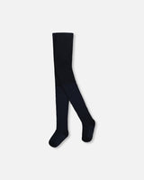 Knit Tights Navy Blue-0