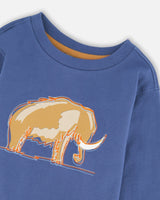 Organic Cotton Long Sleeve T-Shirt Blue-3